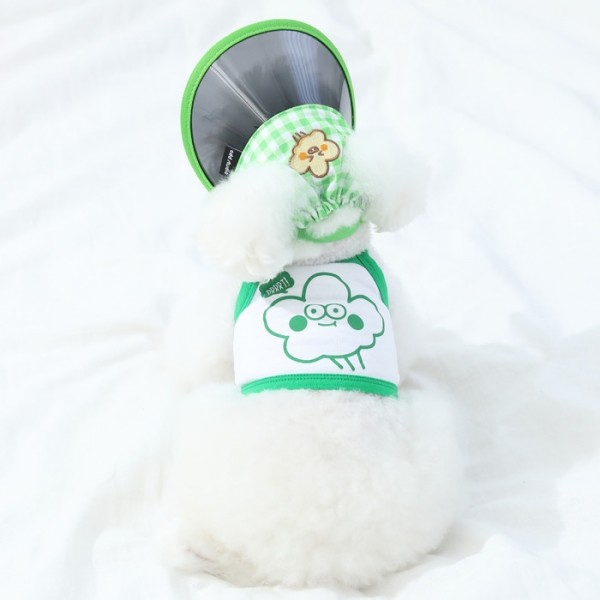 페오펫몰,[오드펫]또또또 친구들 체크 UV썬캡 껴또