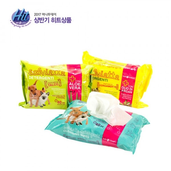 페오펫몰,[오드펫] 살비엣떼 펫 세정티슈 (5종류)