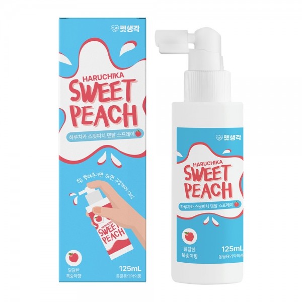 페오펫몰,펫생각 하루치카 스윗피치 덴탈 스프레이 125ml