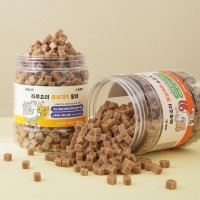 [꽃길특가] 펫생각 하루조이 큐브져기 초대용량 노즈워크 간식 1.1kg (소고기/황태)