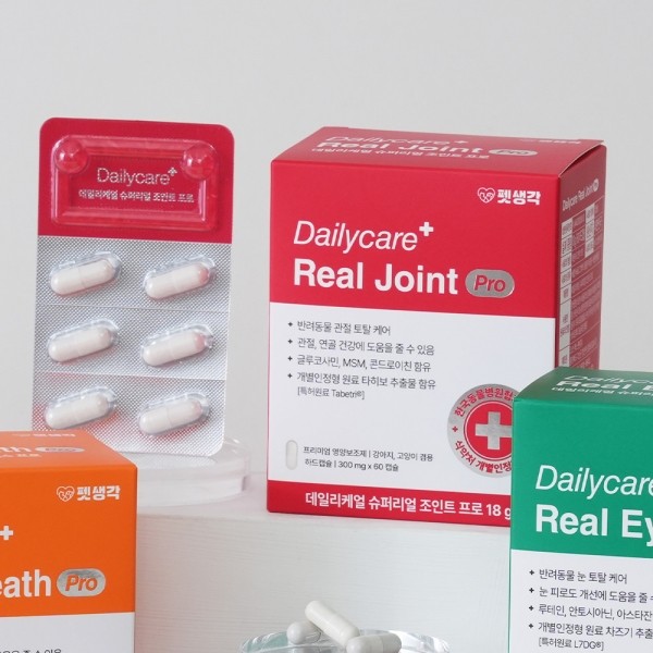페오펫몰,펫생각 데일리케얼 슈퍼리얼 조인트 프로 관절 영양제 (60캡슐)