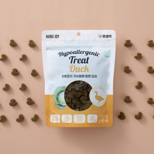 페오펫몰,펫생각 하루조이 강아지 가수분해 오리 트릿 저알러지 노즈워크 훈련 간식