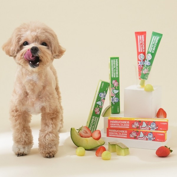 페오펫몰,펫생각 히어로패드 강아지 손가락 칫솔 & 바르는 치약 세트