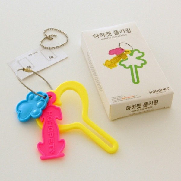 페오펫몰,하하펫 배변 봉투걸이 와이어 풉키링 랜덤
