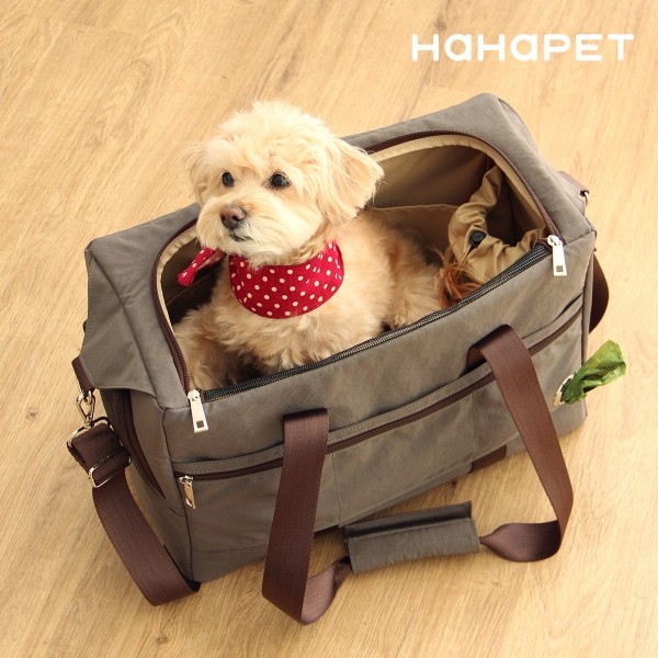 페오펫몰,하하펫 기내가능 강아지이동가방 코지백 2colors