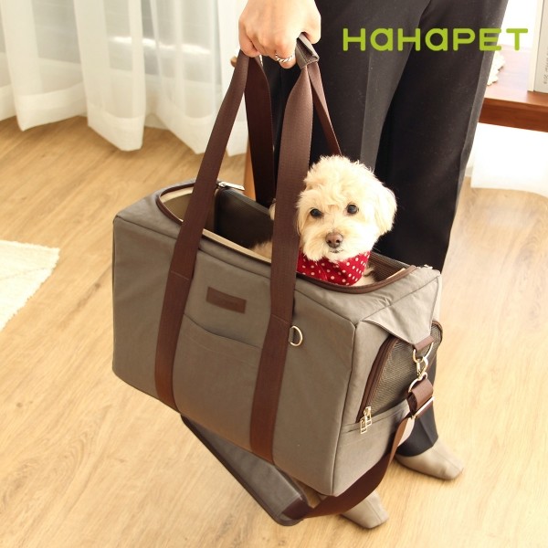 페오펫몰,하하펫 기내가능 강아지이동가방 코지백 2colors