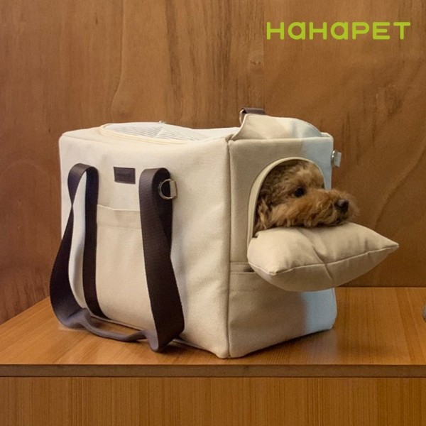 페오펫몰,하하펫 기내가능 강아지이동가방 코지백 2colors