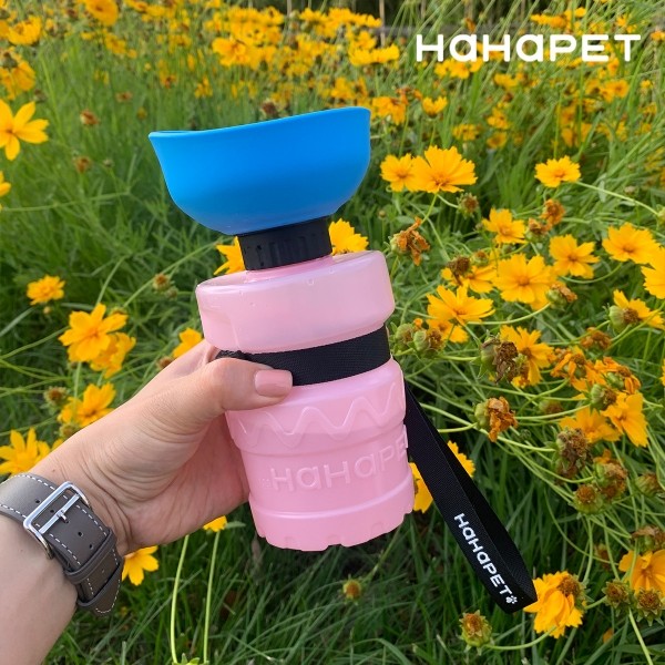 페오펫몰,하하펫 실리콘 강아지물통 산책물통