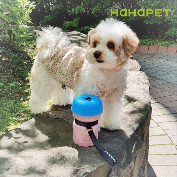 페오펫몰,하하펫 실리콘 강아지물통 산책물통