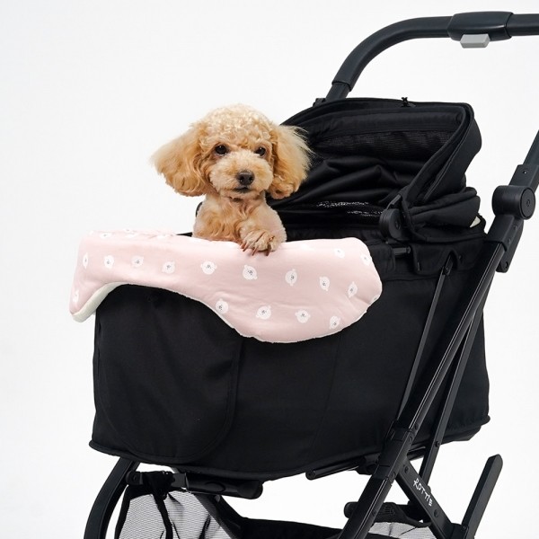 페오펫몰,로띠에 강아지 유모차 범퍼가드 가드핏 비숑핑크