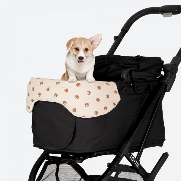 페오펫몰,로띠에 강아지 유모차 범퍼가드 가드핏 곰땡베이지