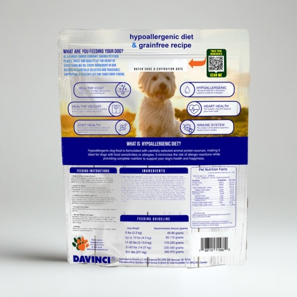페오펫몰,다빈치독 하이포알러제닉 리얼피쉬 강아지사료