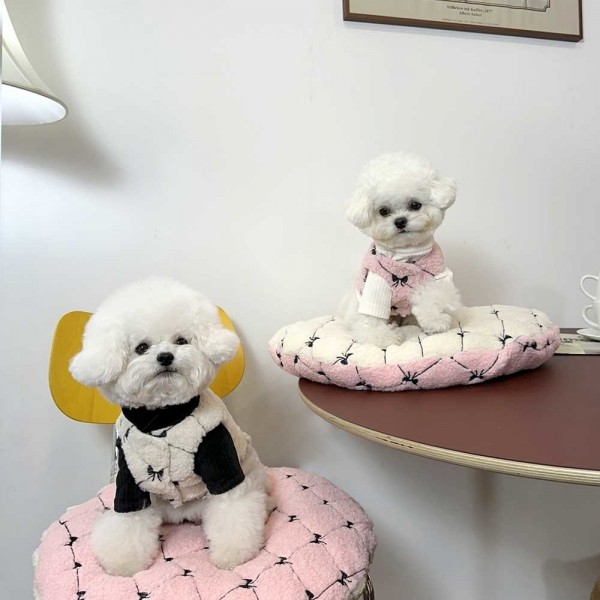 페오펫몰,디어아지 리본 조끼 겨울 봄 베스트 아우터