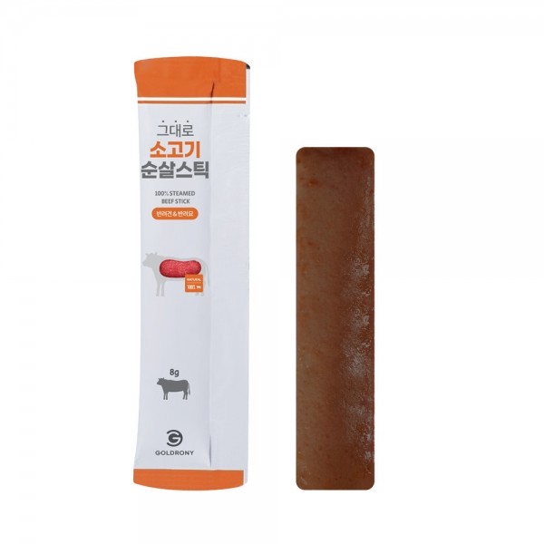 페오펫몰,[텐텐특가]골드로니 그대로 순살스틱 소고기 4개입