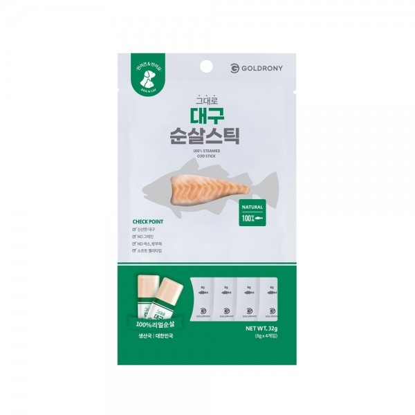 페오펫몰,[텐텐특가]골드로니 그대로 순살스틱 대구 4개입