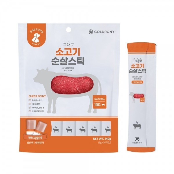 페오펫몰,[텐텐특가]골드로니 그대로 순살스틱 소고기 30개입