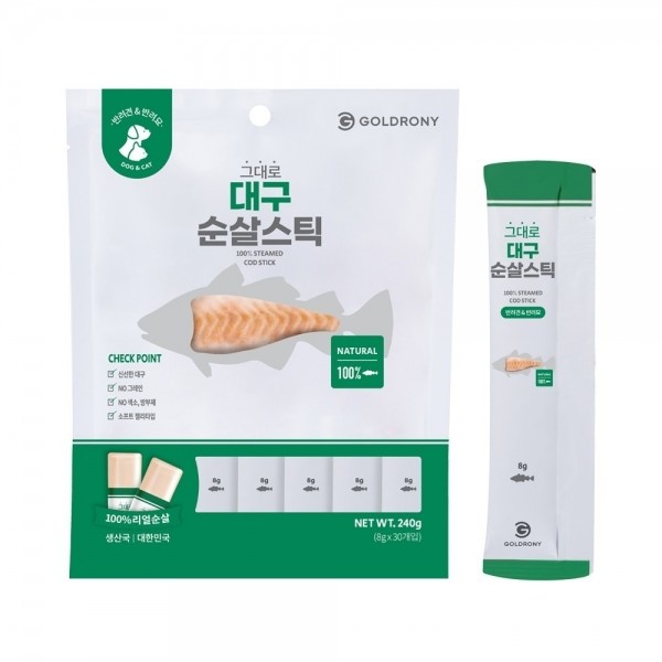 페오펫몰,[텐텐특가]골드로니 그대로 순살스틱 대구 30개입