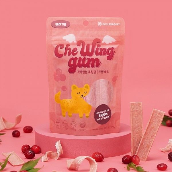 페오펫몰,[텐텐특가] 골드로니 꼭꼭씹는 츄윙껌 크렌베리 강아지 간식