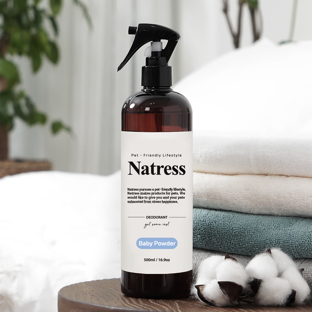 페오펫몰,[메리댕특가]나트리스 강아지 탈취제 500ml 3750ml 베이비파우더향 대용량 리필 오줌냄새제거