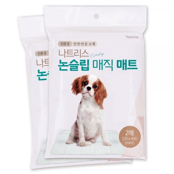 [메리댕특가]나트리스 강아지 배변판 논슬립 매직 매트 2매