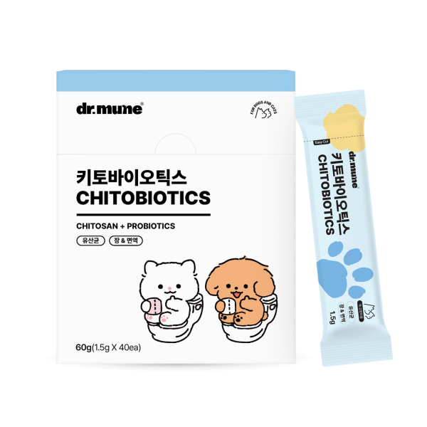 페오펫몰,[NEW 파우더] 닥터뮨 키토바이오틱스 강아지 고양이 유산균 영양제 장&면역 프로바이오틱스 40p