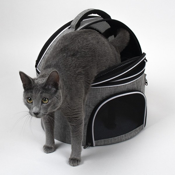 페오펫몰,리스펫 고양이 숨숨 돔형 이동장 이동가방 켄넬 본품