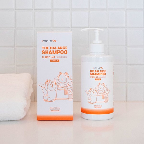 페오펫몰,리스펫랩 강아지 고양이 더 순한 저자극 더 밸런스 샴푸 500ml