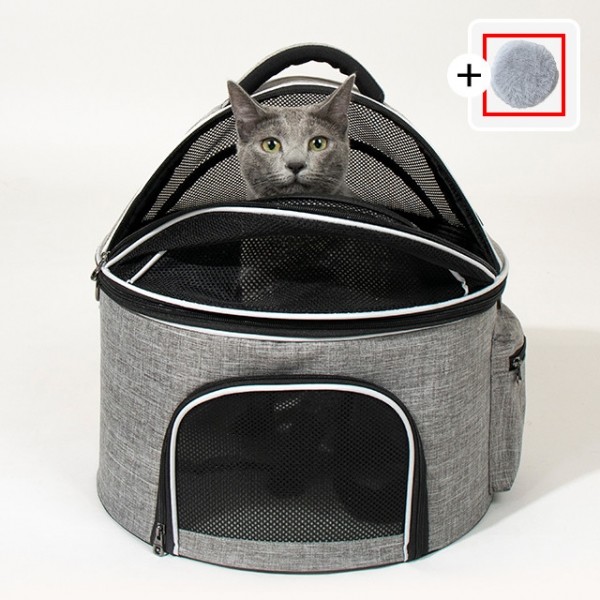 페오펫몰,리스펫 고양이 숨숨 돔형 이동장 이동가방 켄넬 본품