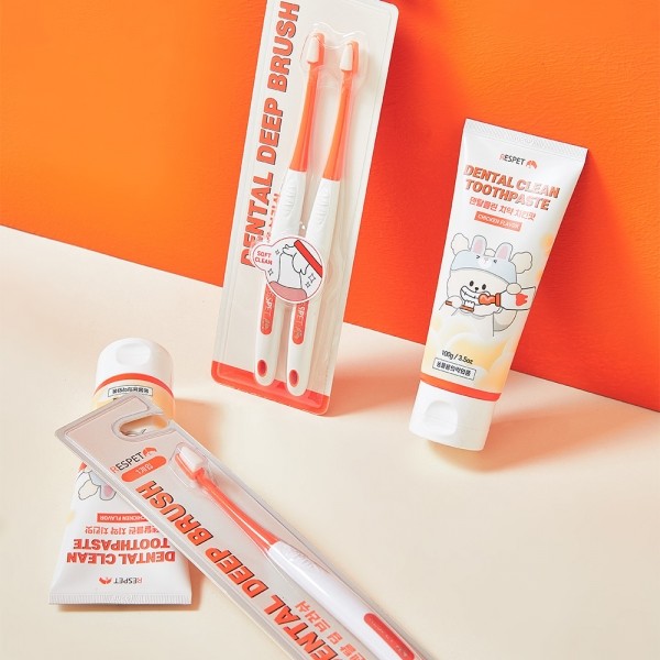 페오펫몰,리스펫 강아지 효소 바르는 치약 칫솔 세트 초극세사모 입냄새 100ml + 칫솔 2P