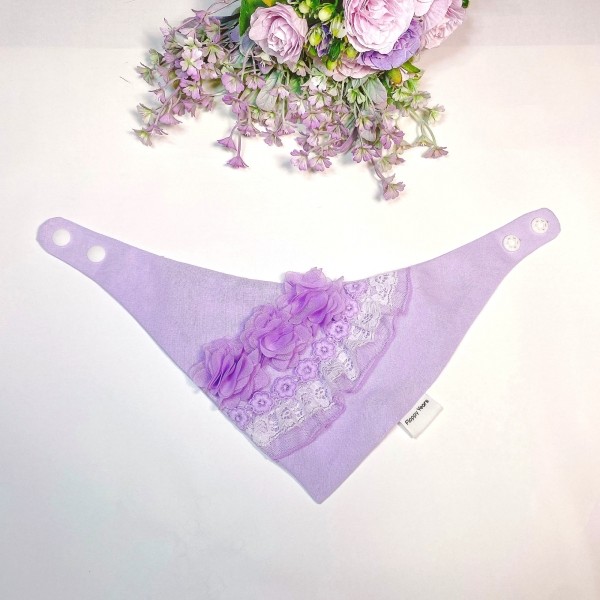 페오펫몰,[댕썸머특가]꽃라일락 강아지반다나,강아지스카프,고양이스카프