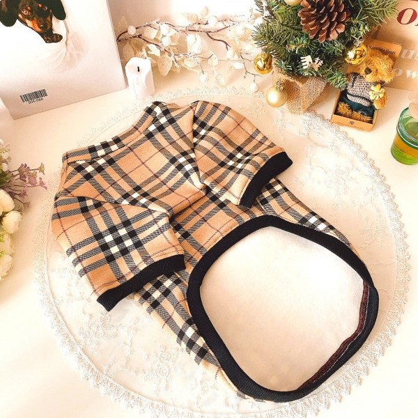 페오펫몰,[꽃길특가]체크안기모 스판티셔츠,강아지옷,스웻셔츠,애견옷,퍼스카프,채크리본