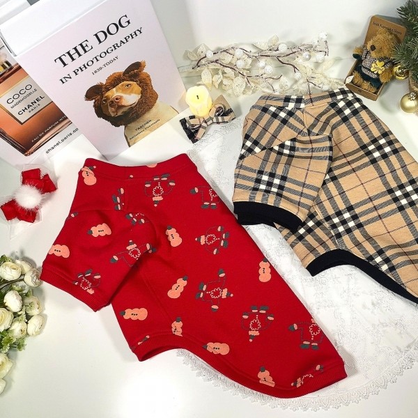 페오펫몰,[꽃길특가]체크안기모 스판티셔츠,강아지옷,스웻셔츠,애견옷,퍼스카프,채크리본