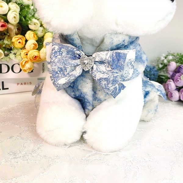 페오펫몰,[플로피이얼스][꽃길특가]중세프린트 플리스 강아지조끼,애견의류, 강아지겨울아우터,겨울플리스점퍼