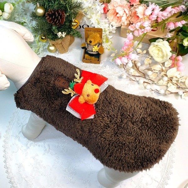 페오펫몰,[설날특가]코코플리스 강아지 뽀글이조끼,후리스 양면조끼 애견옷 D링, 보아조끼, 강아지옷,애견조끼