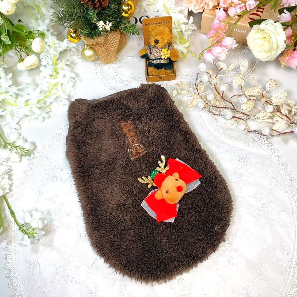 페오펫몰,[설날특가]코코플리스 강아지 뽀글이조끼,후리스 양면조끼 애견옷 D링, 보아조끼, 강아지옷,애견조끼