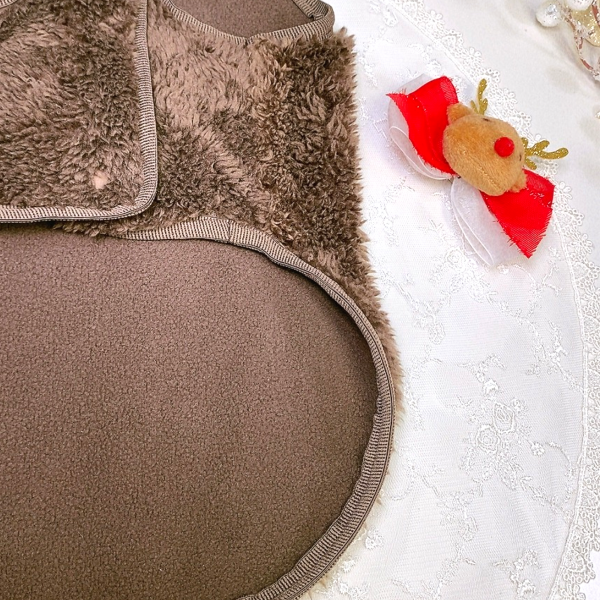 페오펫몰,[설날특가]코코플리스 강아지 뽀글이조끼,후리스 양면조끼 애견옷 D링, 보아조끼, 강아지옷,애견조끼