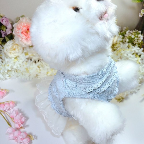 페오펫몰,플로피이얼스[꽃길특가]슈슈 강아지 크롭 강아지옷