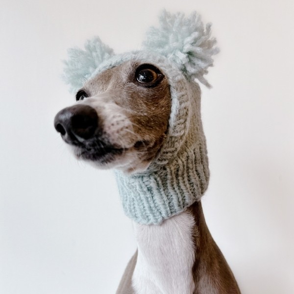 페오펫몰,[완제품/강아지 손뜨개 모자]  코튼캔디바라클라바