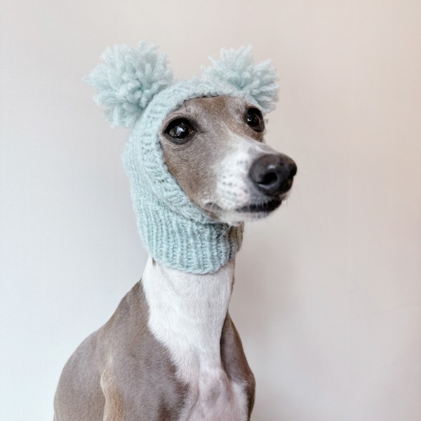 페오펫몰,[완제품/강아지 손뜨개 모자]  코튼캔디바라클라바