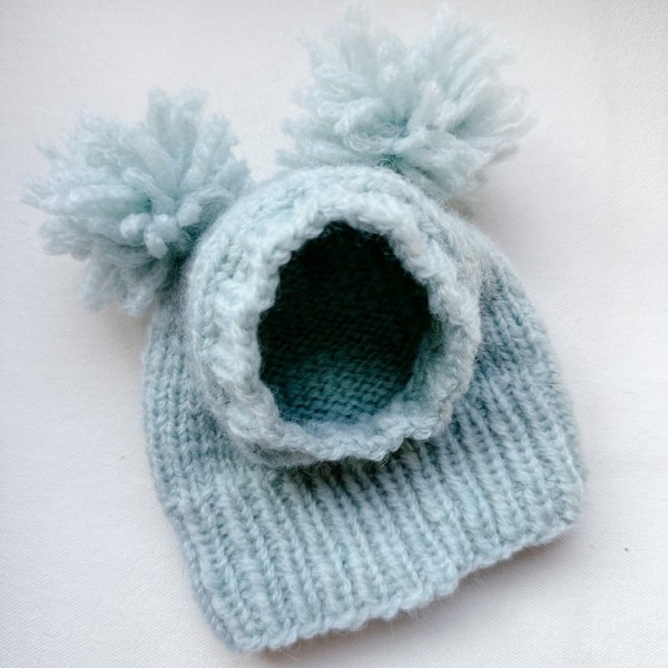 페오펫몰,[완제품/강아지 손뜨개 모자]  코튼캔디바라클라바