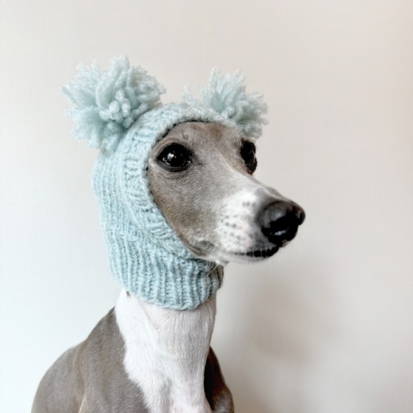페오펫몰,[완제품/강아지 손뜨개 모자]  코튼캔디바라클라바