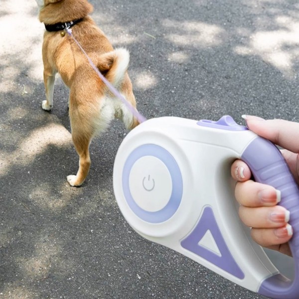 페오펫몰,개과천선 트위스트 LED 강아지 자동 리드줄 3M