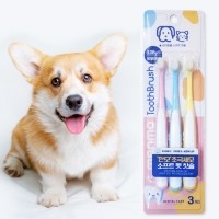 개과천선 파스텔 극세사 강아지 칫솔 3개입