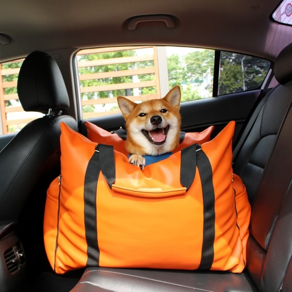 페오펫몰,개과천선 펠레 올방수 가죽 강아지 카시트