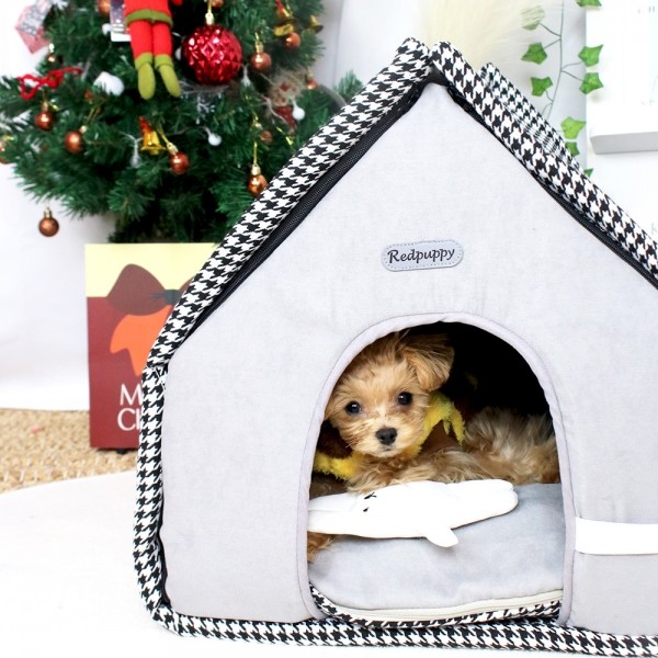 페오펫몰,개과천선 체스트 강아지 하우스 토끼 인형 세트