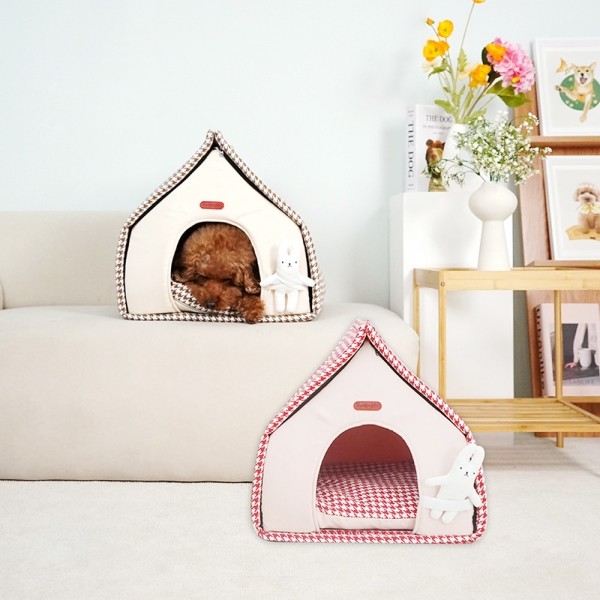 페오펫몰,개과천선 체스트 강아지 하우스 토끼 인형 세트