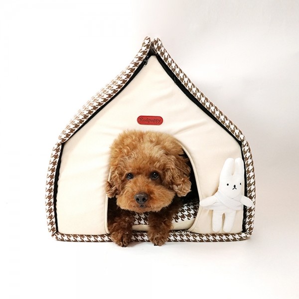 페오펫몰,개과천선 체스트 강아지 하우스 토끼 인형 세트