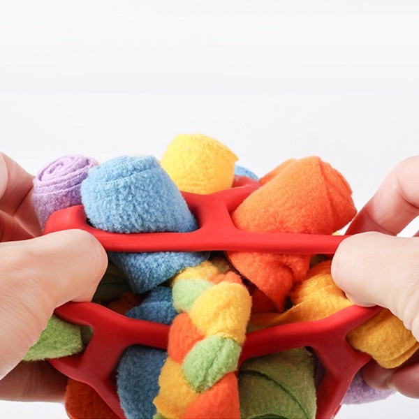 페오펫몰,개과천선 퍼즐워크 강아지 터그공 노즈워크 장난감 색상랜덤