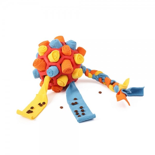 페오펫몰,개과천선 퍼즐워크 강아지 터그공 노즈워크 장난감 색상랜덤