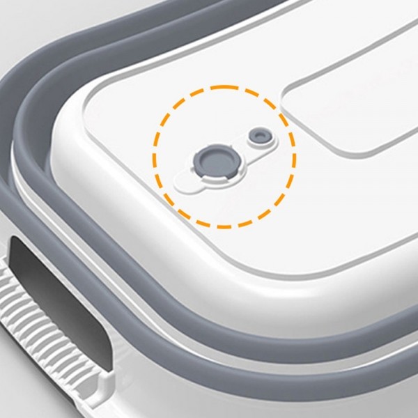 페오펫몰,개과천선 강아지 폴딩 욕조 화이트 그레이